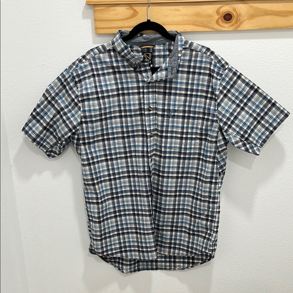 Men's Blue Plaid Shirt